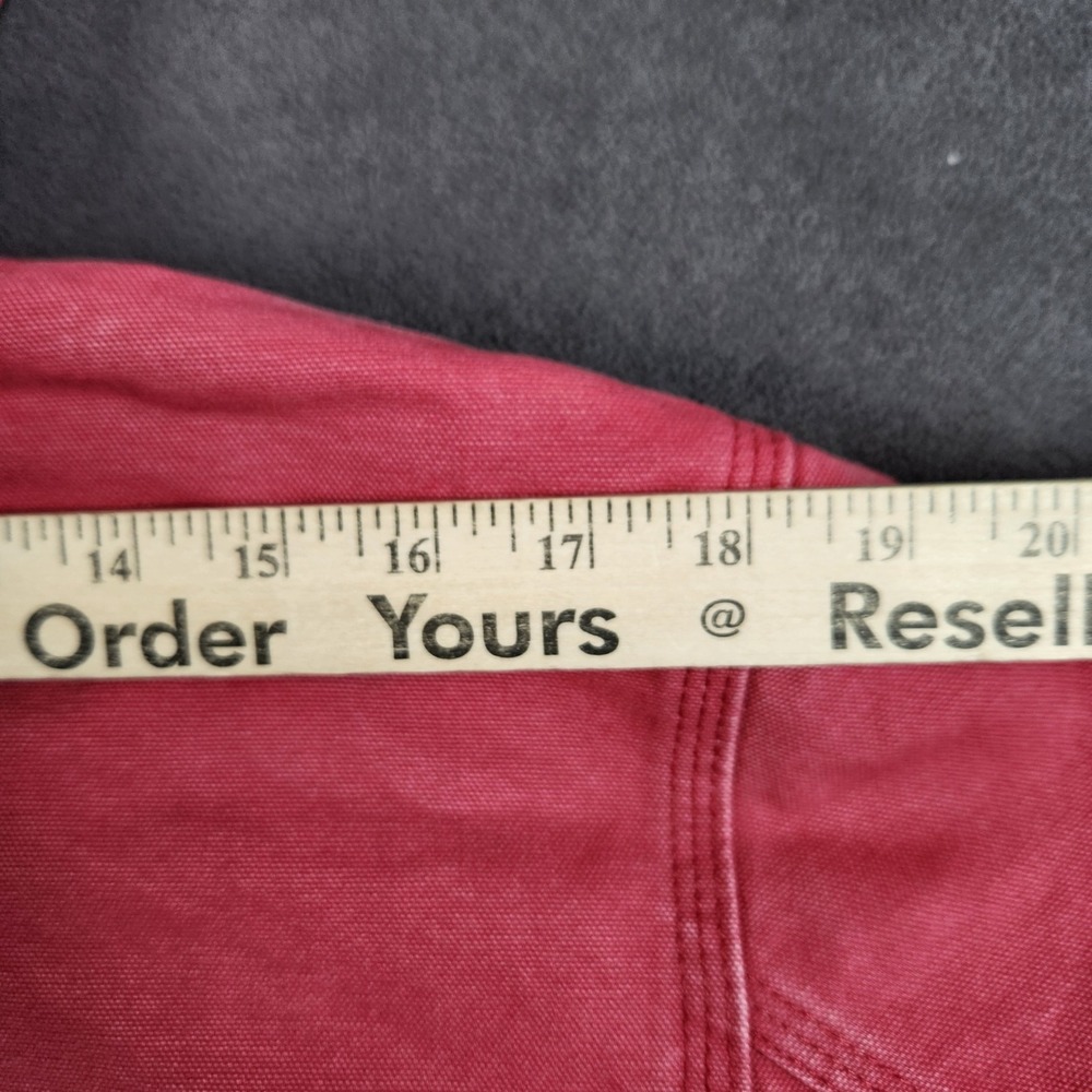Carhartt Washed Duck Active Jacket Womens Medium 8 10 Crabapple Hooded WJ130-624 - Picture 9 of 12